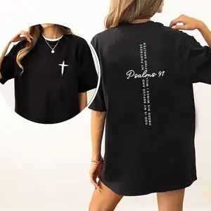 Jesus T-Shirt, Christian Shirt, Bible Verse Shirt, Jesus Tees, Christian Merch, Religious Outfit, Christian Cross Graphic Tees, Baptism Gift for Her, Women's Tops, Womenswear, Cotton Fabric Relaxed Fit Chic Style