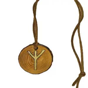 Customizable Stained Wood Necklace