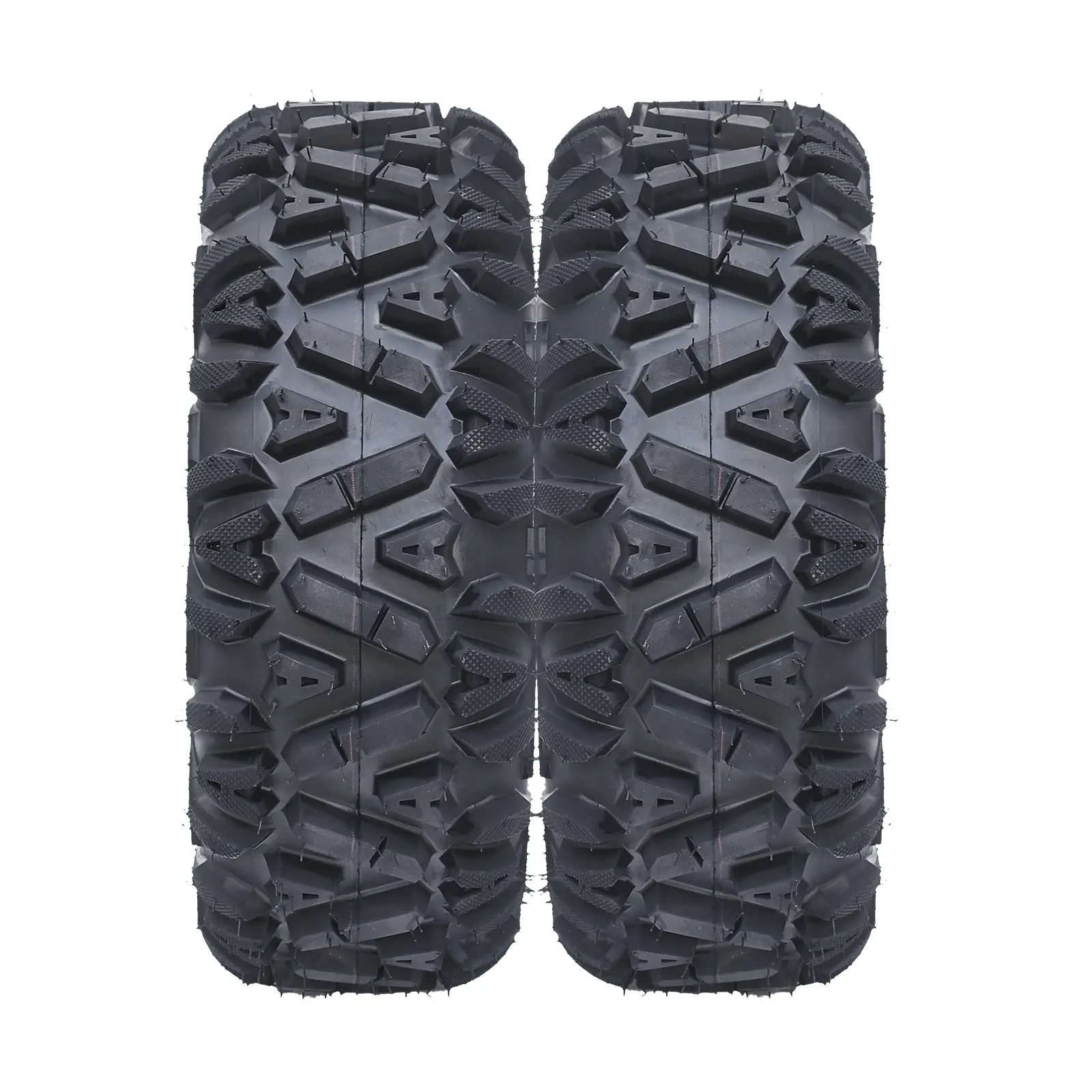 [Football Fan SeasonDeal] 2026 New 2pcs AT27x11-12-6PR - All Terrain 27x11x12 Tires, Rim 12x9, OD 27in, SW 11in, Max Load 495lbs each Tire, LCI/SI 56F for Father's Day Birthday Xmas