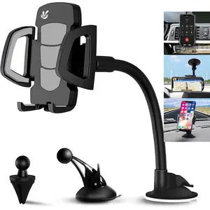 Phone Holder Mount, 3-in-1 Universal Cell Phone Holder  Air Vent Holder Dashboard Mount Windshield Mount Fit for  16 15 14 13 Pro Max,  S24 S23   and More