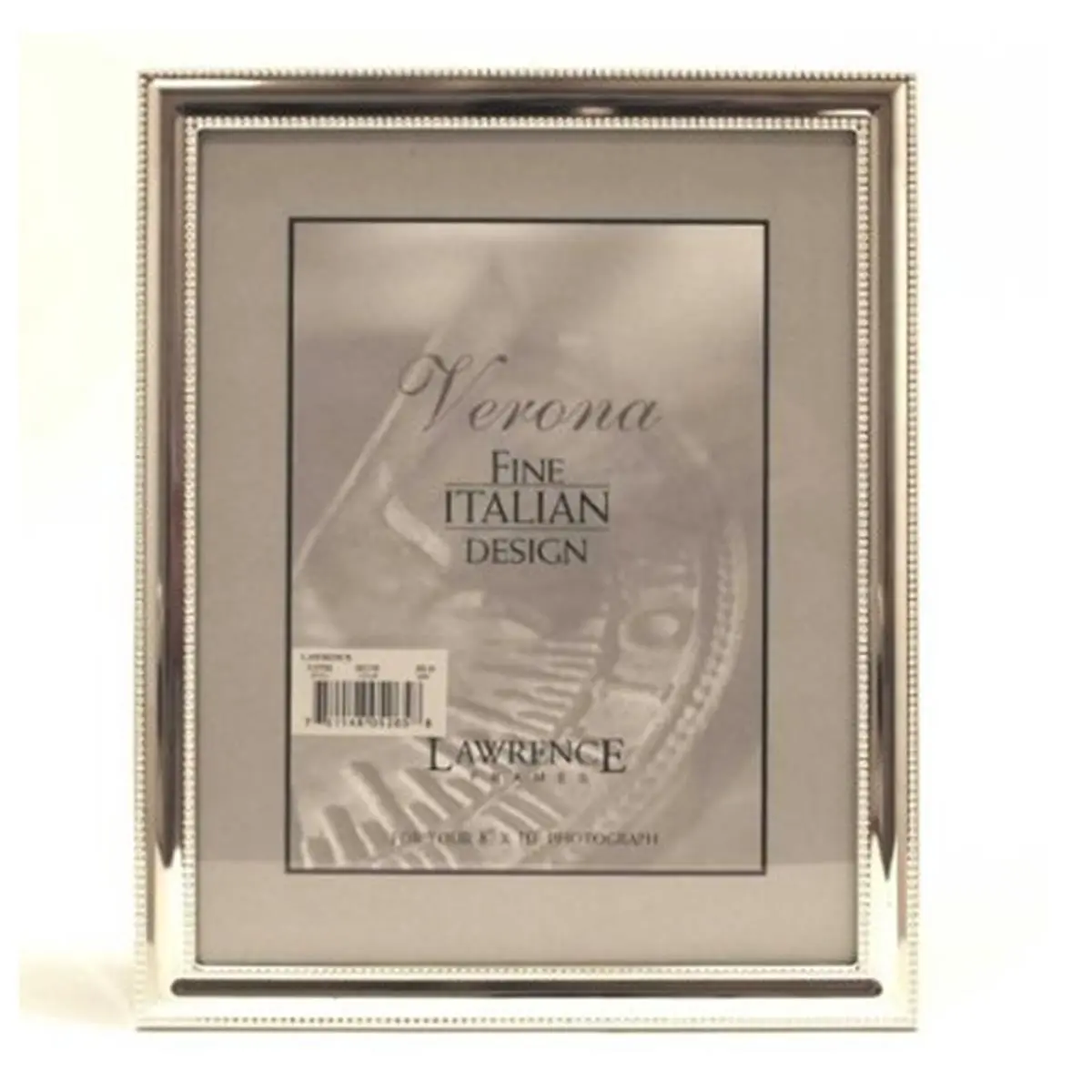 212 MAIN High Quality Classic Rectangle Metal Photo Frame, 4x5 Silver-Plate with Delicate Beading, Wall-Mountable Baby & Maternity Decor, Classic Rectangle Frame, High Quality Frame