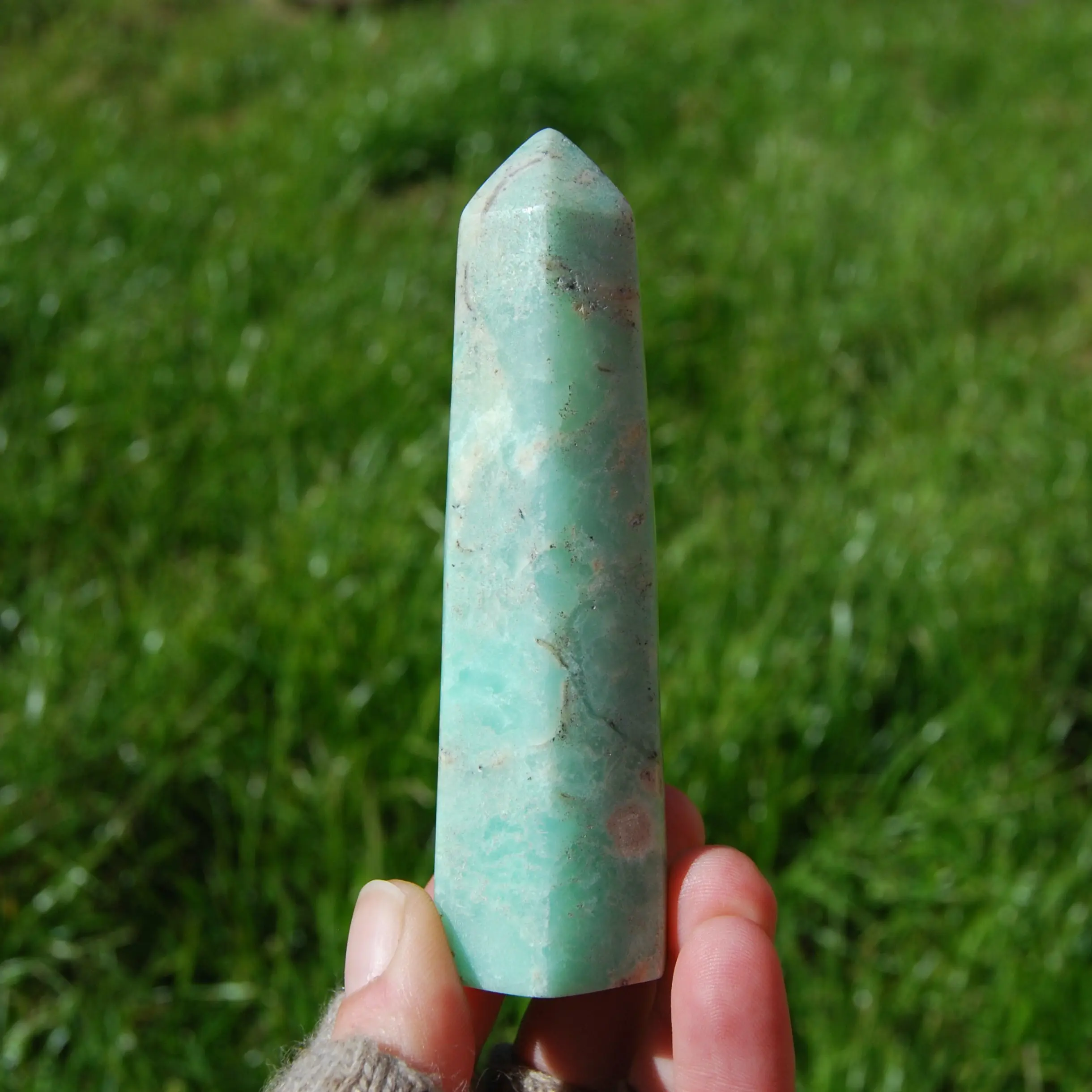 4.25in 150g Chrysoprase Crystal Tower