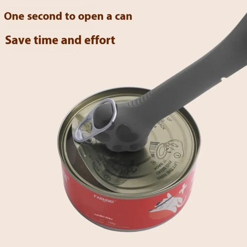 Pet Can Spoon, 1 Count Pet Can Food Feeder Spoon with Cover, Pet Feeding Supplies, Dog & Cat Accessories, Dog & Cat Feeding Supplies, Animal Feeding Supply, Chicken Feeder