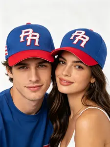 2026 New Adjustable Hat Puerto Rico & US Blue Sport Snapback Cap Breathable Outdoorfun Universal