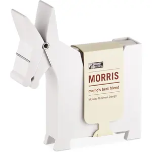 Morris The Donkey Desktop Memo Holder Cute Funny Desk Decor Office Accessories & Supplies Sticky Note Holder White