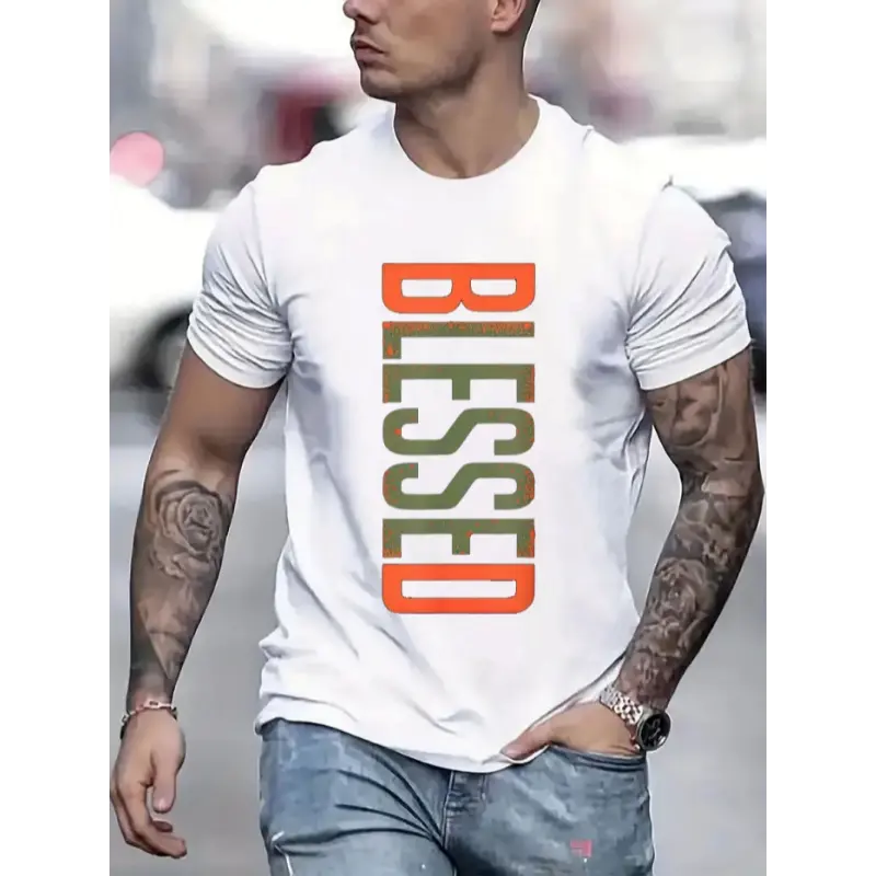 Men's Combed Cotton Boxy Cut Short-Sleeve Tee (BK-200g Soft Fabric) - Round Neck Classic Streetwear, All-Season Unisex Graphic Top with Digital Sablon Stamps, Hoodie-Compatible, Ruccas Skena Nyentil Design, Affordable, COD Available, Size S