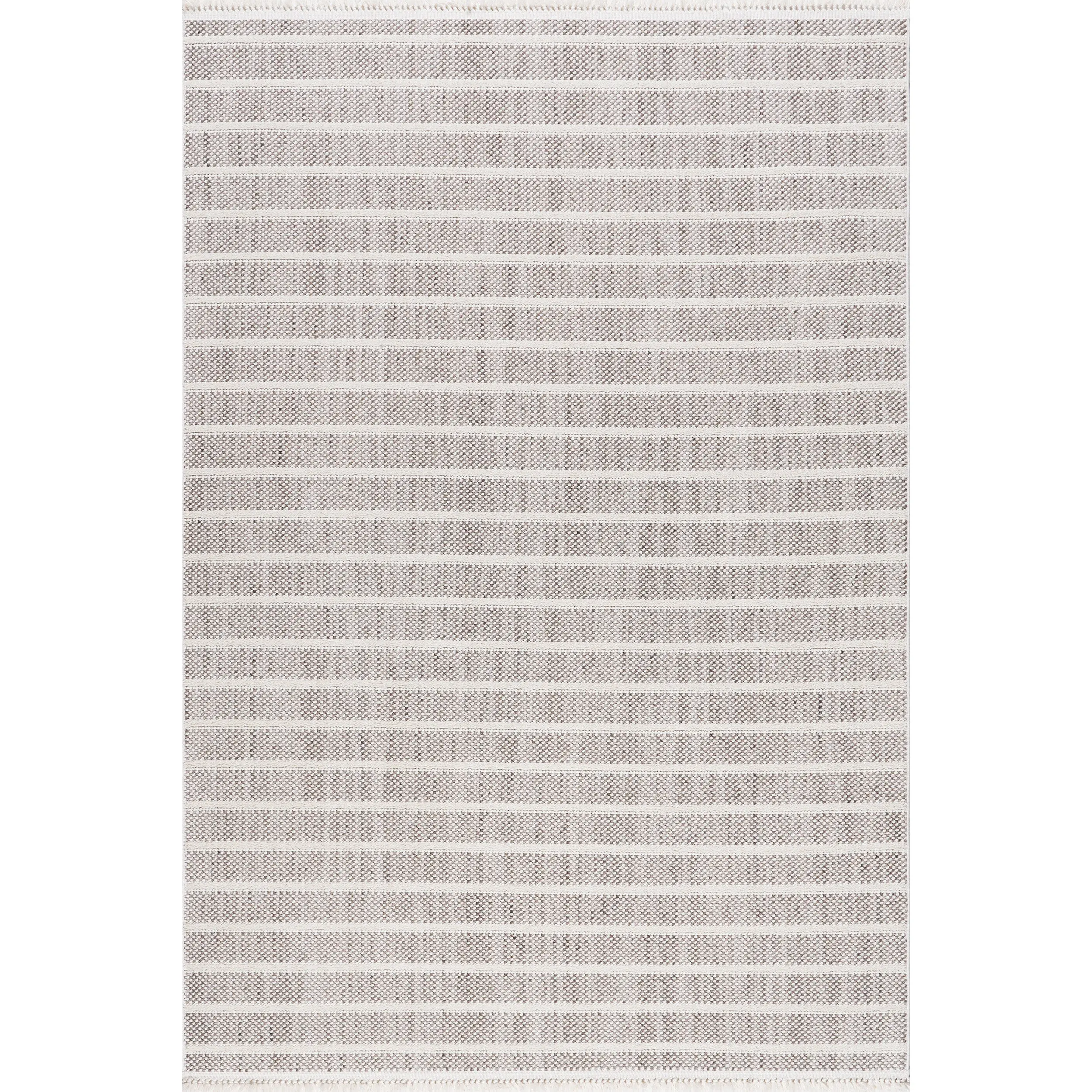 Lucretia Striped Tassels Area Rug