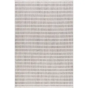 Lucretia Striped Tassels Area Rug Lucretia Striped Tassels Area Rug
