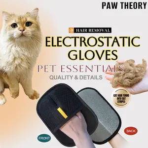 Pet Hair Removal Gloves, Electrostatic Pet Hair Remover, Reusable Cat & Dog Hair Remover for Couch, Furniture, Carpet, Car Seat, Pet Grooming Gloves, Deshedding Tool tiktokshopspringglowup