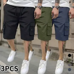 Men's Cargo Pants Big Pockets Utility Work Pants for Men, Lightweight Durable Multi Pocket Tactical Pants for Hiking, Outdoor, Travel, Casual Straight Leg Cargo Pants Workwear Outfits Tropical