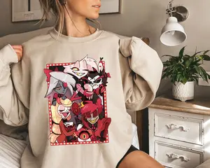 Hazbin Hotel Characters Shirt Hazbin Hotel Characters Sweatshirts Helluva Boss Sweaters Cartoon Shirt T-shirts, Sweater, Hoodies – Suitable for All Genders