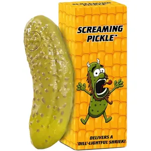 Screaming Pickle - Original Goat Scream - Best Talking Noise Gag Gift for Kids and Adults - Funny Office Prank or Family Night
