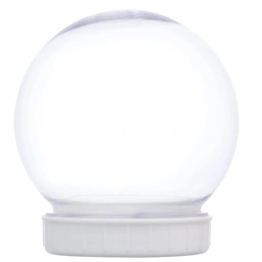 Christmas House Plastic DIY Snow Globes, 100-mm. Chirstams