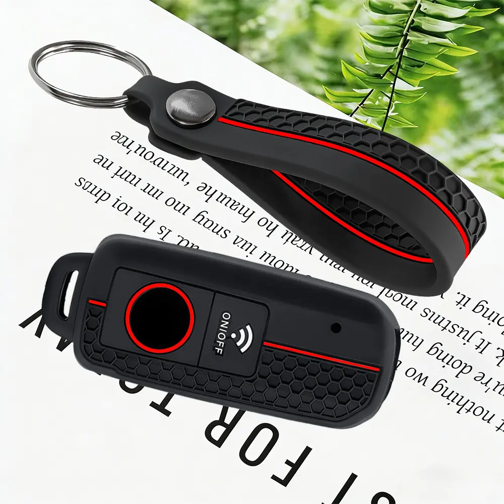 Premium Silicone Car Key Case Cover with keychain-Remote Motorcycle Key Case For YAMAHA T-MAX TMAX530 TMAX560 2017-2023 Key Fob