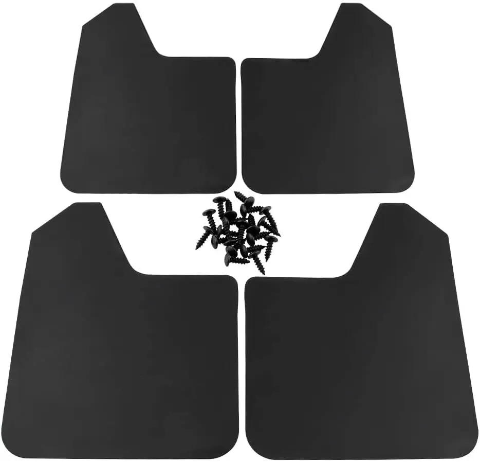 4 count  Mud Flaps Universal Fit Black Color