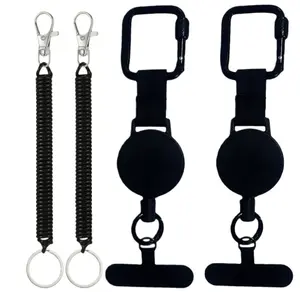 4pcs Anti-Theft Metal Easy-To-Pull Keychain, Sporty Retractable Yoyo Style for Ski Pass ID, Elastic Buckle for Lost Prevention