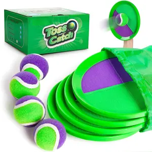 Toss and Catch Ball Set Upgraded - Beach Toys Outdoor Games Baseball Games - Sturdy & Water-Resistant Great for Pool Yard - Classic Gift for Toddlers Kids Boys Girls 3 4 5 6 7 8 9 10 11 12+ Years Old