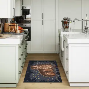 Lush Decor FrontPorch Indoor/Outdoor Hand Tufted Durable Area Rug - Contemporary Graphic Garden Bird Colorful  (Owl Family)