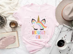 Unicorn Birthday Girl Shirt, Girls Birthday Party, Unicorn Girl Shirt, Birthday Girl Party Shirt, Birthday Shirt
