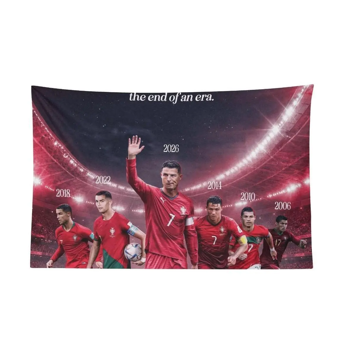 Cristiano Ronaldo Portugal End of An Era Flag For 2026 World Copa