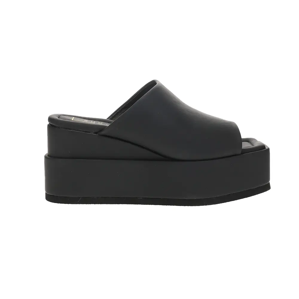Shu Shop Womens Karlie Platform  Casual Sandals Casual High Heel 3" & Up - Black