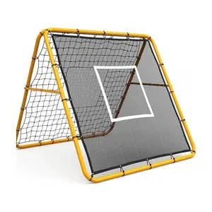 Adjustable Multi-Sport Rebounder Net for Soccer, Baseball, and Softball, Training Net for Passing, Throwing, and Ball Control, Portable for Backyard or Field Use