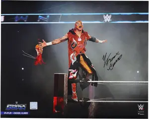 Rey Fenix WWE Autographed 16" x 20" WWE Debut Photograph with "Animo" Inscription - Fanatics Authentic Certified