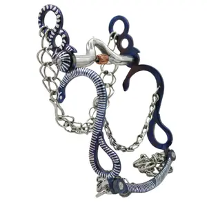 5 1/4" Blue Freno Charro Pavonado Azul Bit