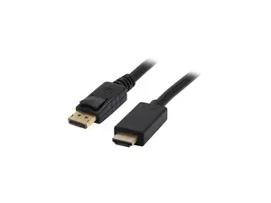 Kaybles DP-HDMI-15FT 15 ft. DP to HDMI Cable, Gold Plated DisplayPort to HDMI Cable 1080p Full HD for PCs to HDTV, Monitor, Projector with HDMI Port