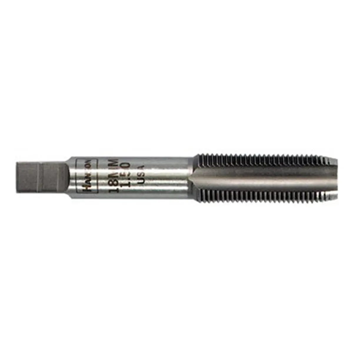 Irwin Hanson 585-1759 Chamfered 18mm-1.5 Plug Tap, 3-5 Threads Auto Repair Tool for General Purpose Machinery, Ideal for Auto Repair Enthusiasts