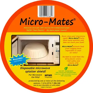Micro-Mates 20 Pack Microwave Food Covers - Effective Microwave Safe for Convenient Cooking and Meal Preparation