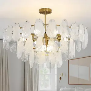 Cloud Glass Chandelier: 27.5 Inch