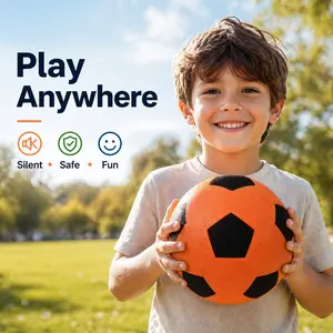 Silent Soccer Ball for Indoor Play, Soft Foam Material, No Noise Design, Kid Safe & Apartment Friendly, Ideal for Home Use