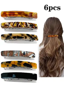 Tortoiseshell Hair Clips for Women, Stylish Hair Slides Accessory, Perfect for Daily Wear & Special Occasions, Elegant Hair Accessories, Hair Clip Set