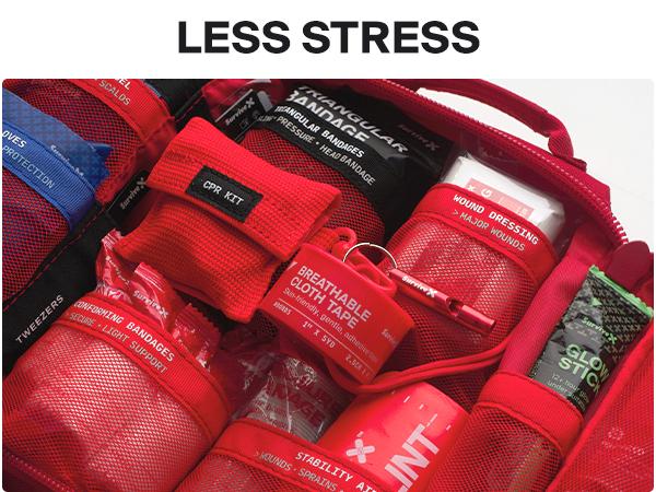 SURVIVEX Large Comprehensive First Aid Kit Ideal for  Car, Travel & Home - Emergency Kit for Hiking, Camping, Backpacking and Outdoors