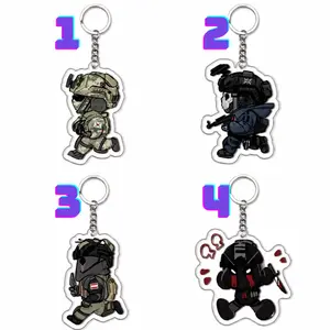 Call of Duty Modern Warfare II Acrylic Keychain, Ghost König Horangi Chibi Keychain, COD Gamer Key Ring, Backpack Charm, Gaming Gift