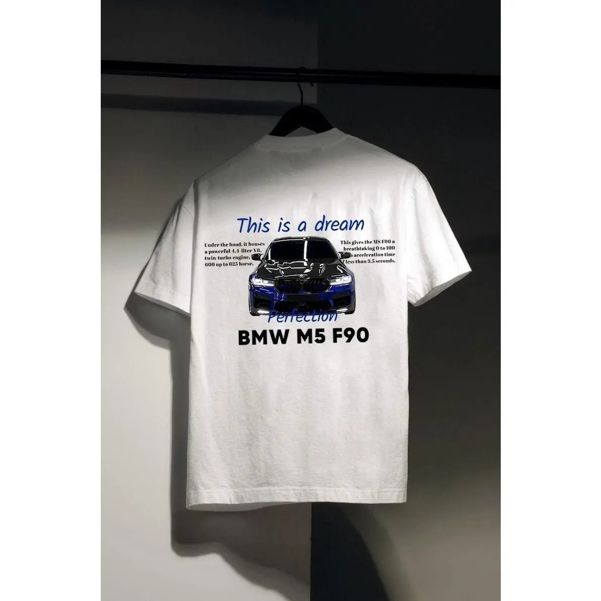 BMW M5 F90 unisex t-shirt, perfect German car gift idea for boys, girls, and dads, stylish car clothes for BMW fans
