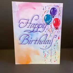 Handcrafted Faded Color Birthday Cards for Office Stationery Supplies