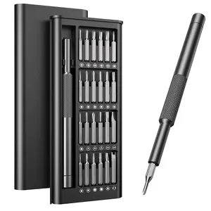 25pcs mini Precision Multifunctional screwdriver set, Multipurpose screwdriver, flat-head and cross-head small screwdriver set, suitable for electronics, jewelers, computers, glasses, watches, mobile phones, available in 4 seasons