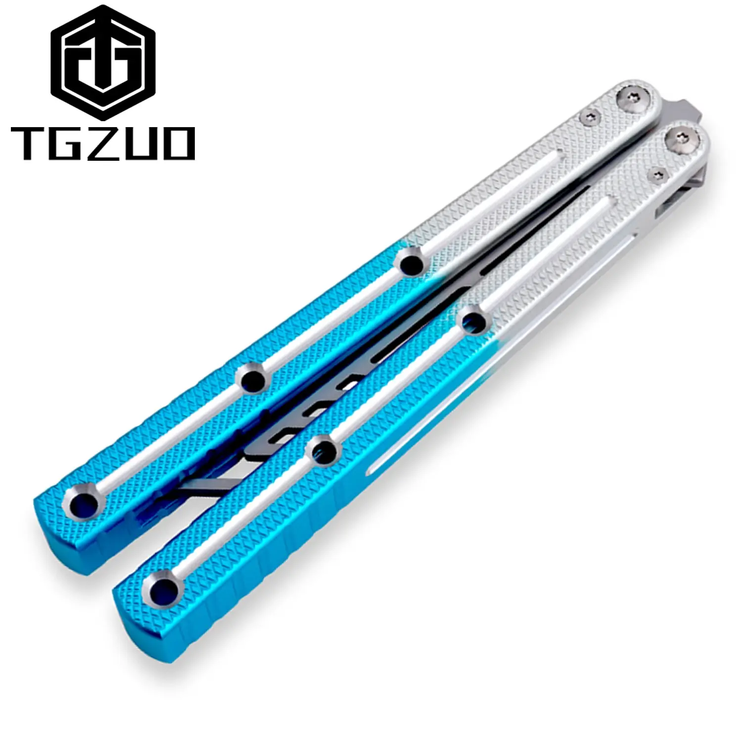 Tgzuo Balisong, Aluminum Alloy Handle, Four Colors Available, Ideal for Beginners, Durable & Lightweight Design, 1pc Flip Tool