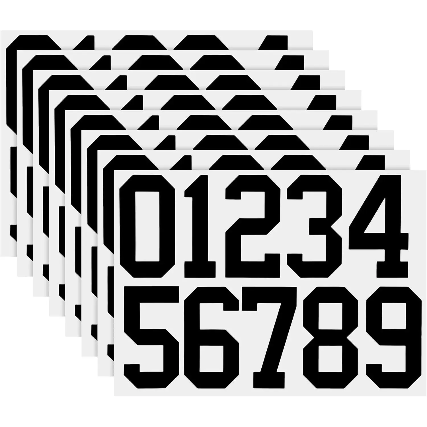 8 Sheets Mailbox Numbers Stickers Set,Waterproof Vinyl Number Stickers,Self Adhesive 0-9 Vinyl Decals for Car/Home/Residence,Christmas Party Gifts,Hand Tools Kits