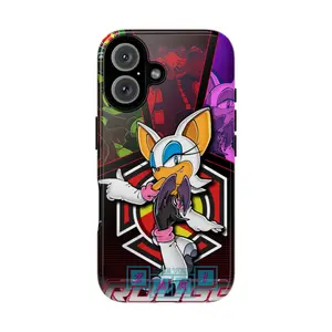 Rouge The Bat Magsafe Phone Case, The hedgehog collage Phone Case, Anime Phone Case