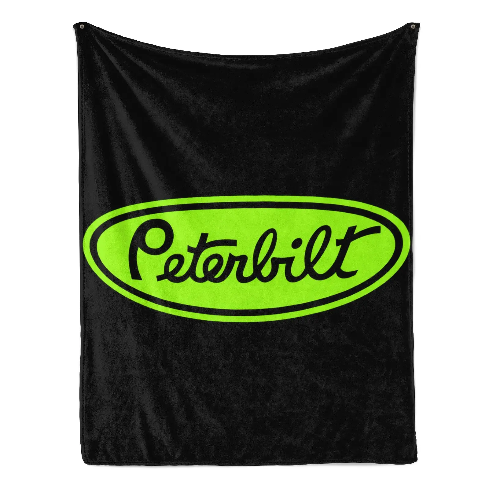 Peterbilt Truck blue black Throw Blanket for Bed,Soft Collage Blanket for Bedroom,Cute Blanket Funny Room Decor Flannel Blankets for Bed SofaThanksgiving Father's Day Children's Day holiday gifts for family and children