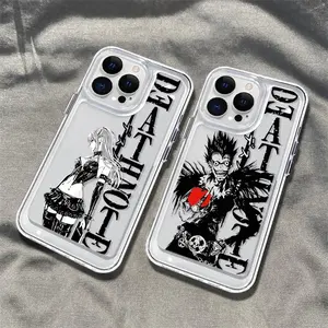 Anime Death Note Phone Case iPhone 17 Air 16 15 14 13 12 11 Pro Max Plus, Clear magnetic, shockproof Compatible with for Samsung and iphone Models 17,16, 15, 14, 13, 12, 11 Pro Max, Halloween Christmas gift Made of Transparent TPU Soft Shell Smartphone