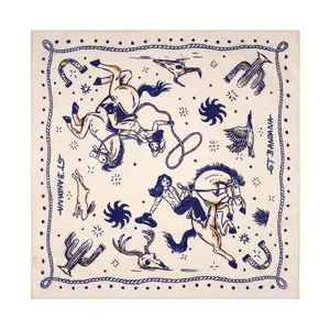 22"×22" Original Design Cotton Bandana | Multi-Purpose Headwear