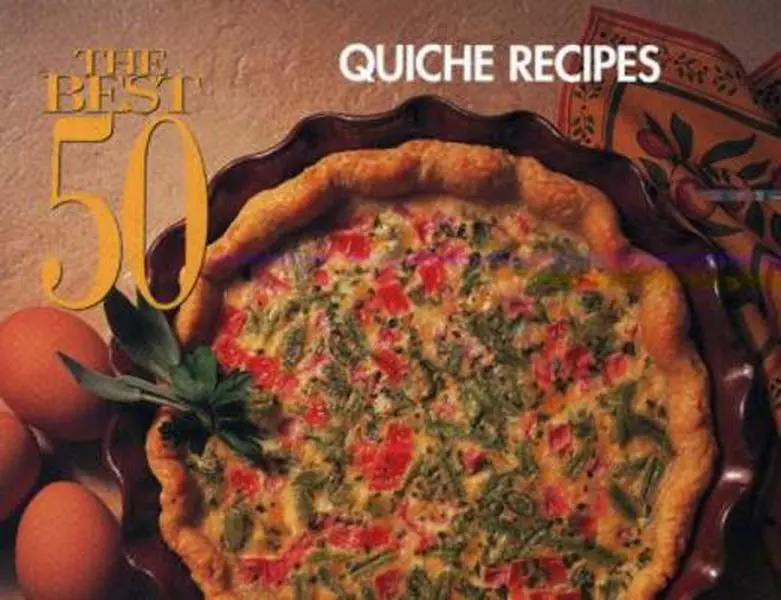 USED Book - The Best 50 Quiche Recipes by Bristol Publishing Staff (Paperback) - english