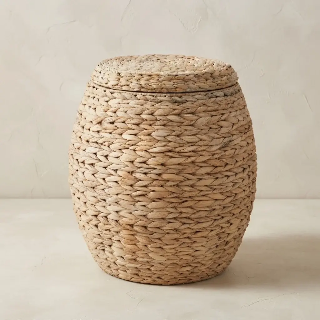 Vintage Hyacinth Storage Basket