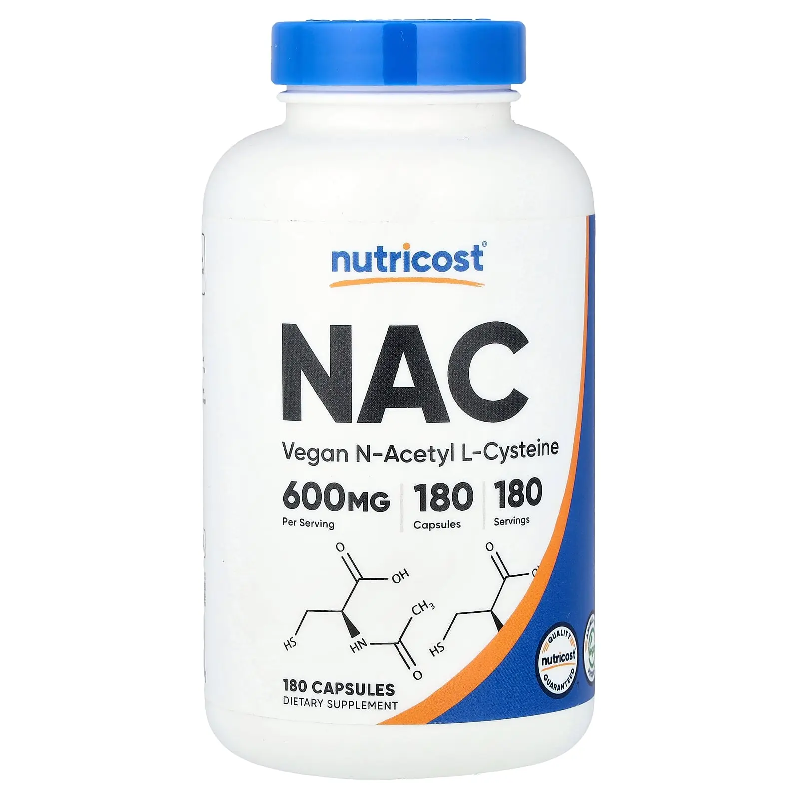Nutricost NAC, 600 mg, 180 Capsules