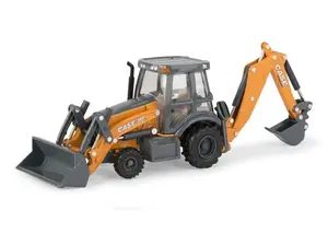 Case 580 Super N WT Backhoe Loader Diecast 1:50 Scale Model - ERTL ZFN14991 Ride On Excavator