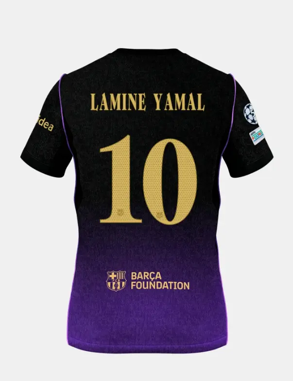 Black Purple Soccer Jersey – Breathable Quick-Dry Football Shirt for Men Women
